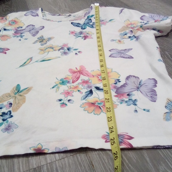 Vintage Butterfly  Grannie-core Short sleeve Top - Picture 8 of 12